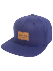 Meatfly kšiltovka Gruman Premium Snapback Navy | Modrá | Velikost One Size | 100% bavlna