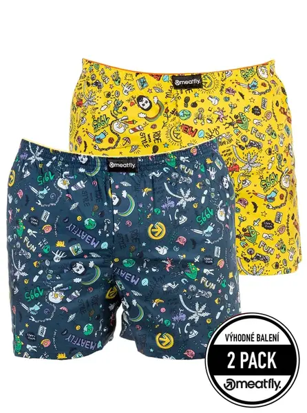 Meatfly pánské trenýrky Agostino C - Jamm | Žlutá | Velikost S