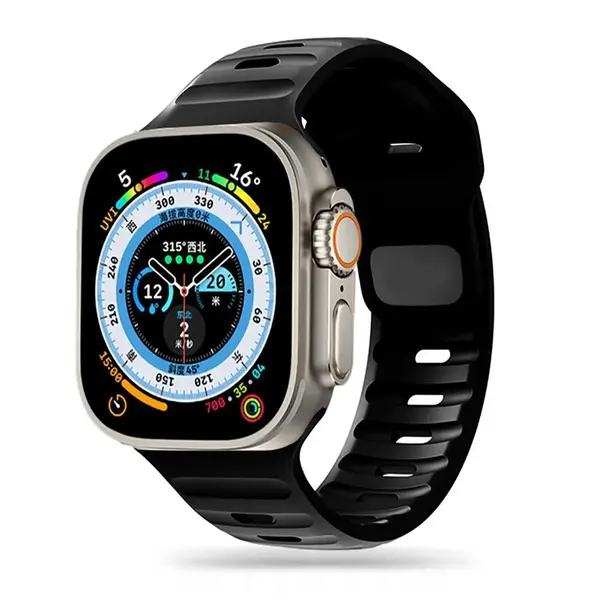 Tech-Protect IconBand Line Apple Watch 4 / 5 / 6 / 7 / 8 / 9 / 10 / 11 / SE 1 / 2 / 3 / Ultra 1 / 2 / 3 (42 / 44 / 45 / 46 / 49 mm), černý