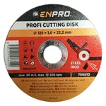 Kotouč na kov řezný PROFI, Ø 125 x 1 x 22,2 mm, ENPRO