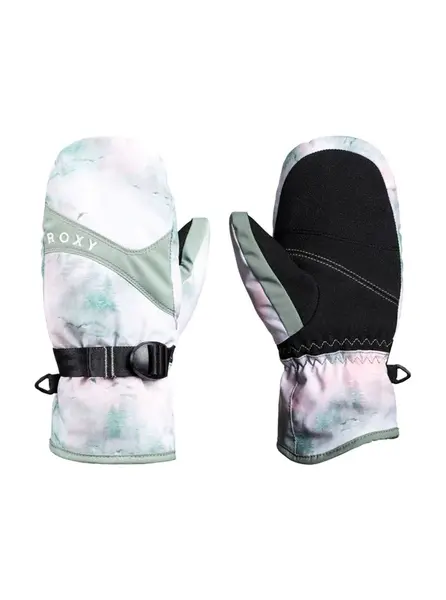 Roxy dětské rukavice Jetty Girl Mitt Mttn Sea Pine Mystery Fog | Modrá | Velikost L