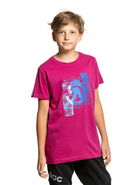 Meatfly dětské tričko Artee Magenta | Růžová | Velikost 158 | 100% bavlna