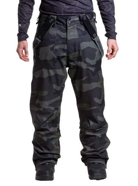 Meatfly pánské SNB & SKI kalhoty Gnar Rampage Camo | Maskáč | Velikost M