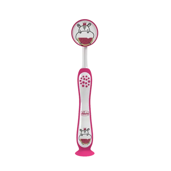 CHICCO Kartáček zubní pro děti Hippo 3-6r