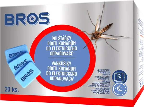 Bros Vankúšiky proti komárom do elektrického odparovača 20 ks
