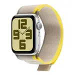 Textilní řemínek OBAL:ME pro Apple Watch 42-49mm M-L, beige/yellow