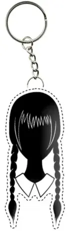 Klíčenka Wednesday – silueta hlavy