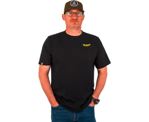 Black cat tričko chase dreams black tee - s