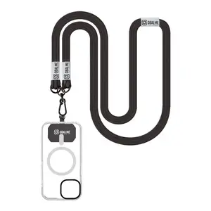 Popruh OBAL:ME NeckTag Trio na telefon, black