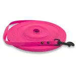 PafDog lehké voděodolné HEXA stopovací vodítko ploché, 1cm - neonově růžová PAF-921