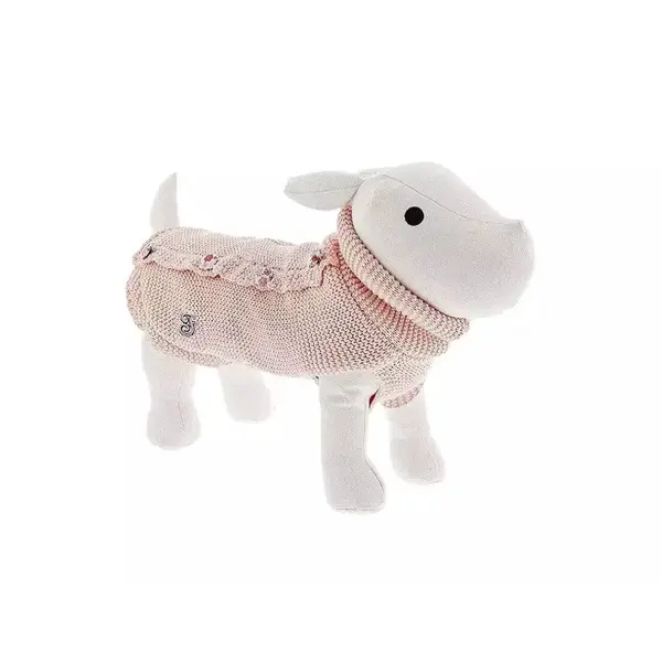 Ferribiella Svetr s kožešinkou růžový 27cm, Barva: Růžová, Velikost: 27 cm