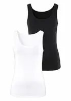 VIVANCE Top  čierna / prírodná biela