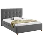 Carryhome ČALOUNĚNÁ POSTEL, 180/200 cm, šedá