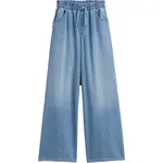 GAP V-BAGGY FEATHERWEIGHT MED Dievčenské džínsy, modrá, veľkosť