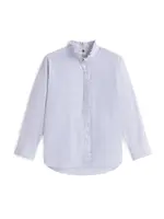 TOMMY HILFIGER Blúzka  modrá / biela