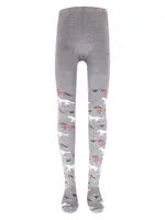 EWERS Pančuchy  sivá melírovaná / zelená / hrdzavo červená / biela