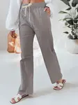Spodnie damskie casualowe wide leg BOHO DAY szare Dstreet