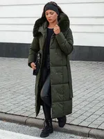 Kurtka damska pikowana GLAMWARM zielona Dstreet