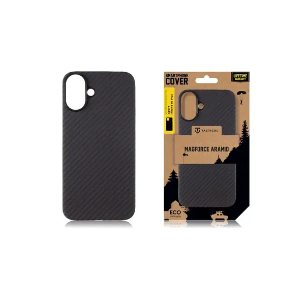 Zadní kryt Tactical MagForce Aramid pro Apple iPhone 16 Plus, černá