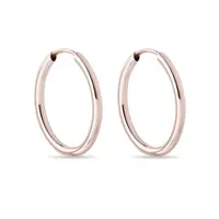 Moderné oválne náušnice z ružového zlata KLENOTA