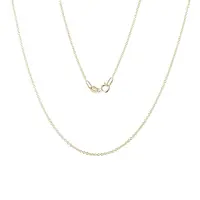 Dámska 60 cm retiazka rolo zo žltého 14 kt zlata KLENOTA