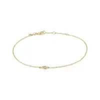 Náramok zo zlata s diamantovou kvapkou KLENOTA