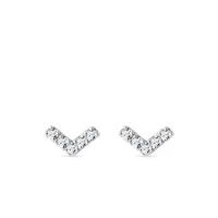 Diamantové náušnice z bílého zlata KLENOTA