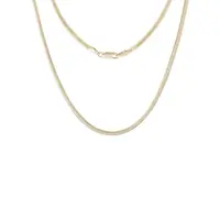 Řetízek Flat Snake ze žlutého 14k zlata v délce 42 cm KLENOTA