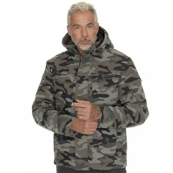 Bushman Pánská maskáčová bunda Spruce II, šedá S