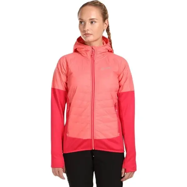 KILPI GARES Dámská hybridní bunda, růžová, velikost