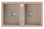 Sapho Dřezy - Granitový dřez, 78x48 cm, béžová GR2222