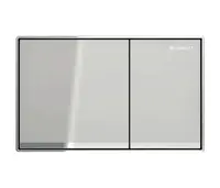 Geberit Omega60 - Ovládací tlačítko splachování, chrom/pískově šedá 115.081.JL.1