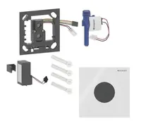 Geberit - Elektronické ovládání splachování pisoárů typ 40, bateriové napájení, Bluetooth, sklo/bílá 116.034.SI.1