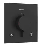 Hansgrohe Ecostat Comfort E - Termostatická baterie pod omítku, pro 2 spotřebiče, matná černá 33711670