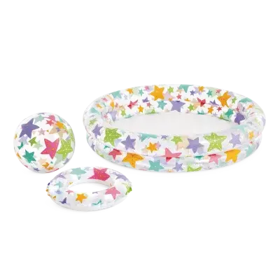 Nafukovací dětský bazénový set Hvězdice