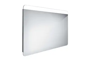 Nimco Zrcadla - Zrcadlo s LED osvětlením, 100x70 cm, hliník ZP 23004