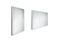 Nimco Zrcadla - Zrcadlo s LED osvětlením, 40x60 cm, hliník ZP 13000