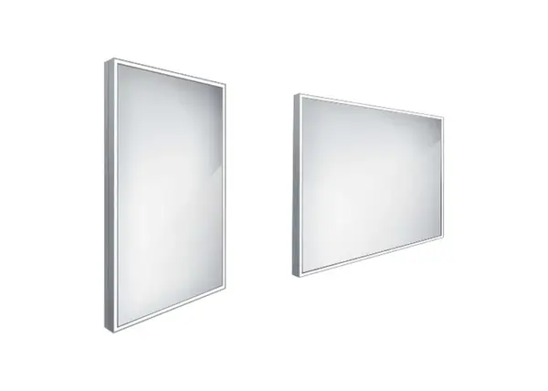 Nimco Zrcadla - Zrcadlo s LED osvětlením, 40x60 cm, hliník ZP 13000
