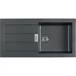 Franke Sirius 2.0 - Tectonitový dřez S2D 611-100, 100x50 cm, černá 143.0613.661