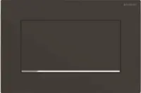 Geberit Sigma10 - Ovládací tlačítko splachování, černá mat/chrom 115.893.14.1