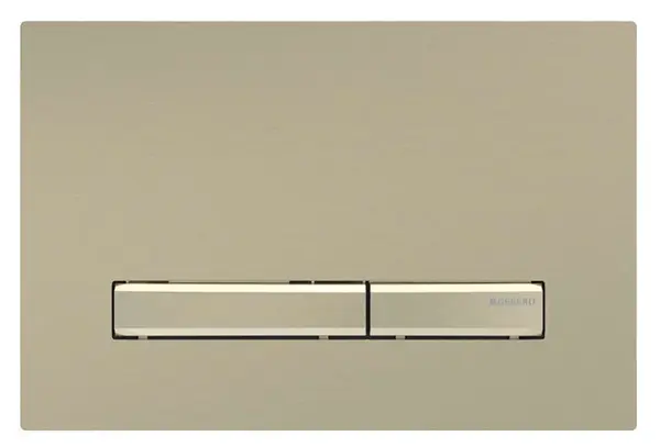 Geberit Sigma50 - Ovládání splachování, easy to clean, kartáčovaná mosaz 115.672.QF.2