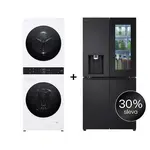 SET - LG WashTower WT1210WWF + Chladnička InstaView™ GMG860EPBE