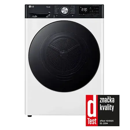 Sušička LG - 9 kg - DUAL Inverter Heat Pump™ -ThinQ™-Bílá