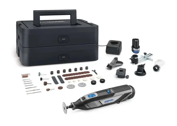 DREMEL - 12V AKU multifunkční nástroj, s příslušenstvím, 2x aku 2,0 Ah Li-Ion, nabíječka F0138240JP