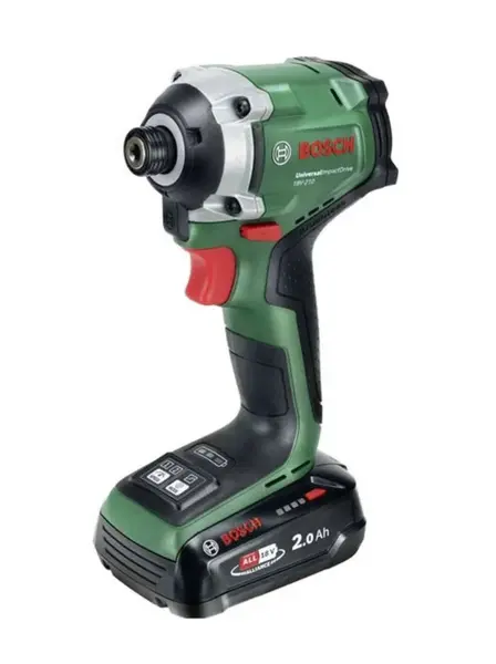 Bosch - 18V AKU rázový utahovák UID 18V-210, 1x aku 2,0 Ah Li-Ion, nabíječka 06039E7001