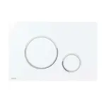 Alcadrain Thin - Ovládání splachování, antibakteriální, bílá mat/chrom lesk M776