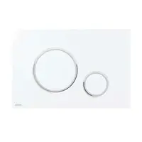 Alcadrain Thin - Ovládání splachování, antibakteriální, bílá mat/chrom lesk M776