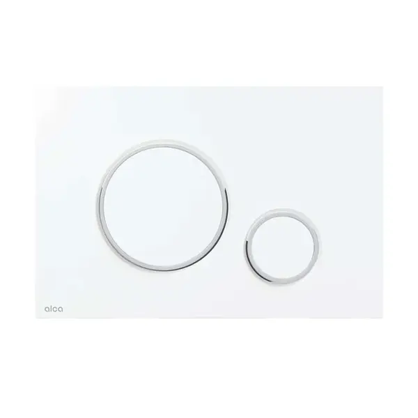 Alcadrain Thin - Ovládání splachování, antibakteriální, bílá mat/chrom lesk M776