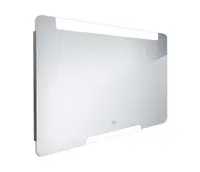 Nimco Zrcadla - Zrcadlo s LED osvětlením, 120x70 cm, dotykový senzor, hliník ZP 22006V
