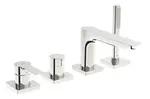 Hansa Ligna - Baterie na okraj vany, 4-otvorová instalace, chrom 06442473